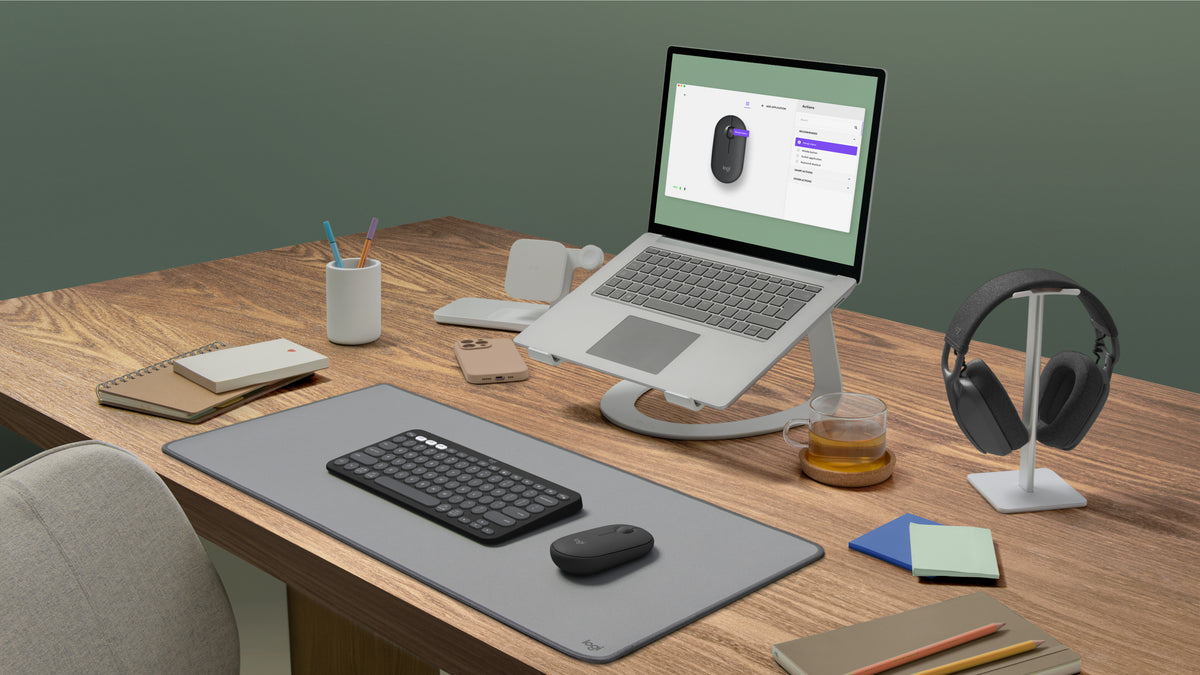 Logitech 910-007049 ratón Oficina Ambidiestro RF inalámbrico + bluetooth Óptico 4000 DPI