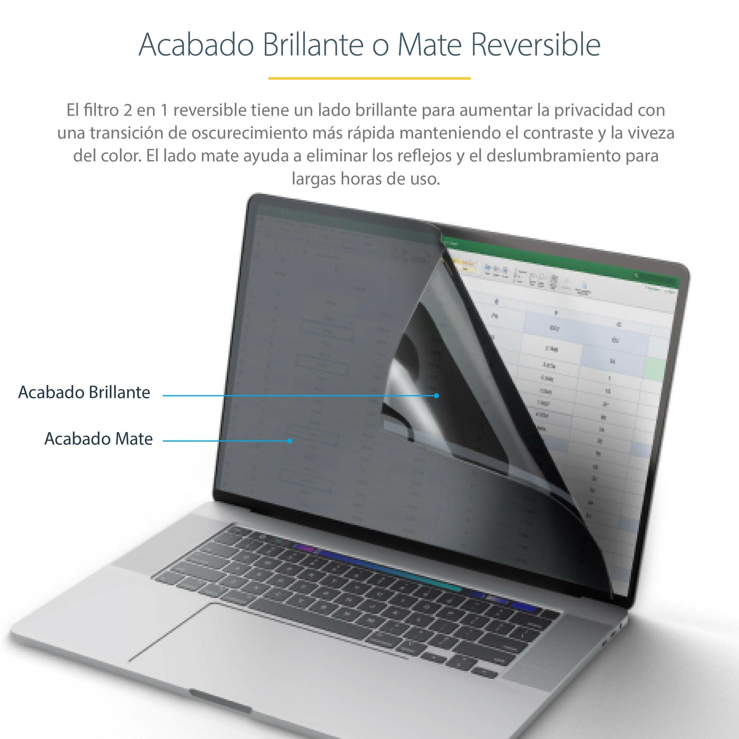 StarTech.com 14M21-PRIVACY-SCREEN filtro para monitor 35.6 cm (14") Computadora portátil Filtro de privacidad para pantallas sin marco