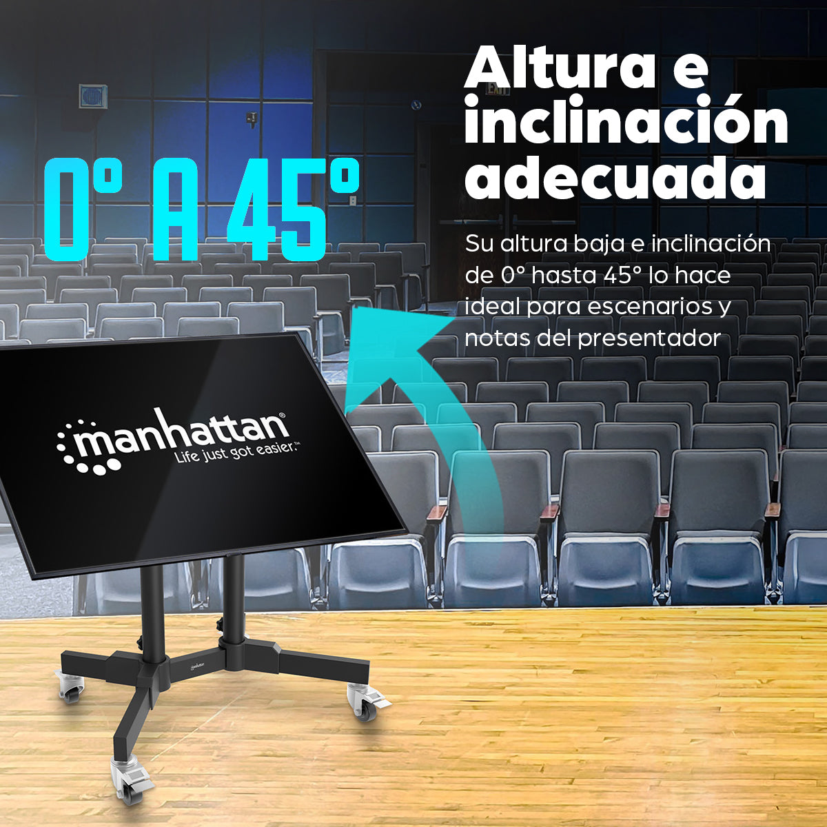 Manhattan 462679 soporte para TV 177.8 cm (70")