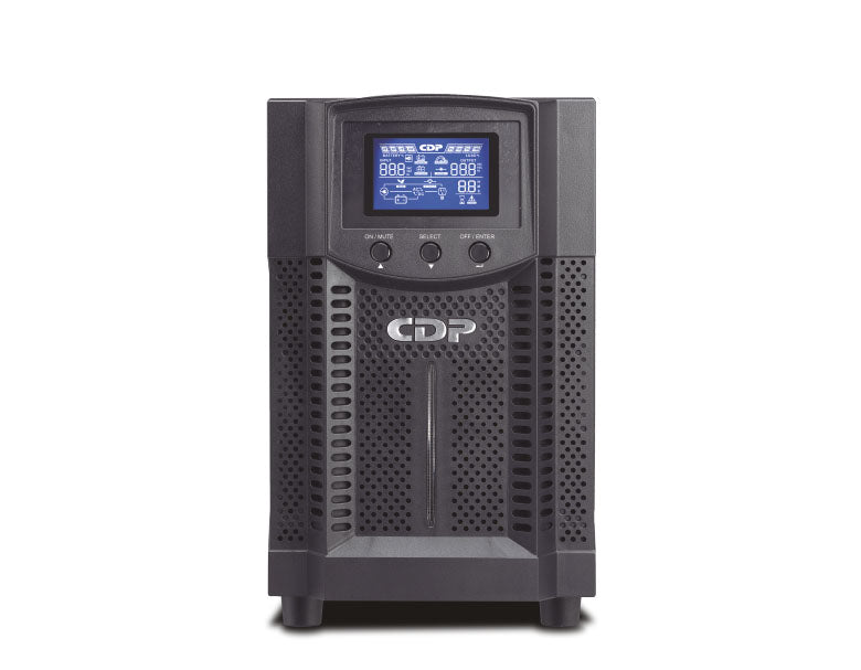 UPS CDP UPO11-2 Torre On-Line 2000VA/1800W Alimentación CA NEMA 5-20P 4 Contactos NEMA 5-15R o 5-20R Display LCD