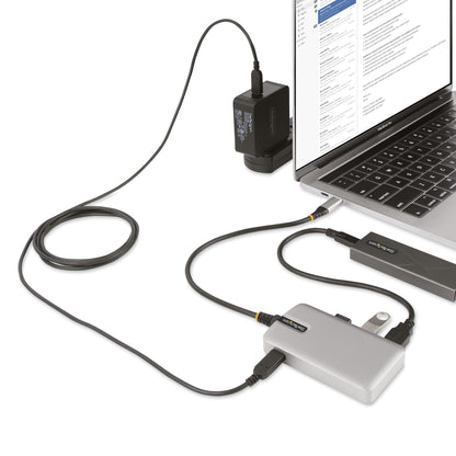 StarTech.com HB31C3A1CDPPD3 nodo concentrador USB 3.2 Gen 2 (3.1 Gen 2) Type-C 10000 Mbit/s Plata