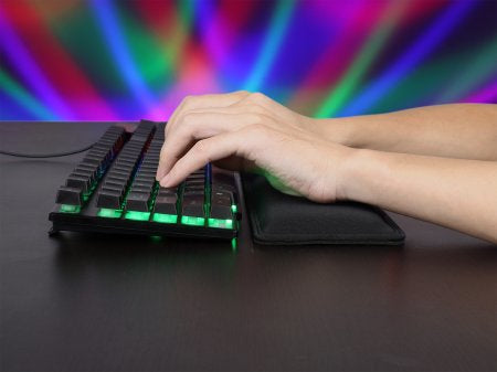 Reposamuñecas Manhattan Soporte Ergonómico para Teclado Resistente al Agua 445x100mm Color Negro