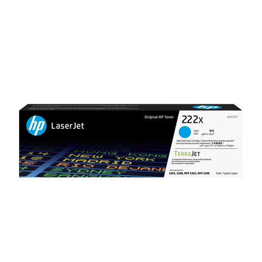 Toner HP LaserJet 222X Cian