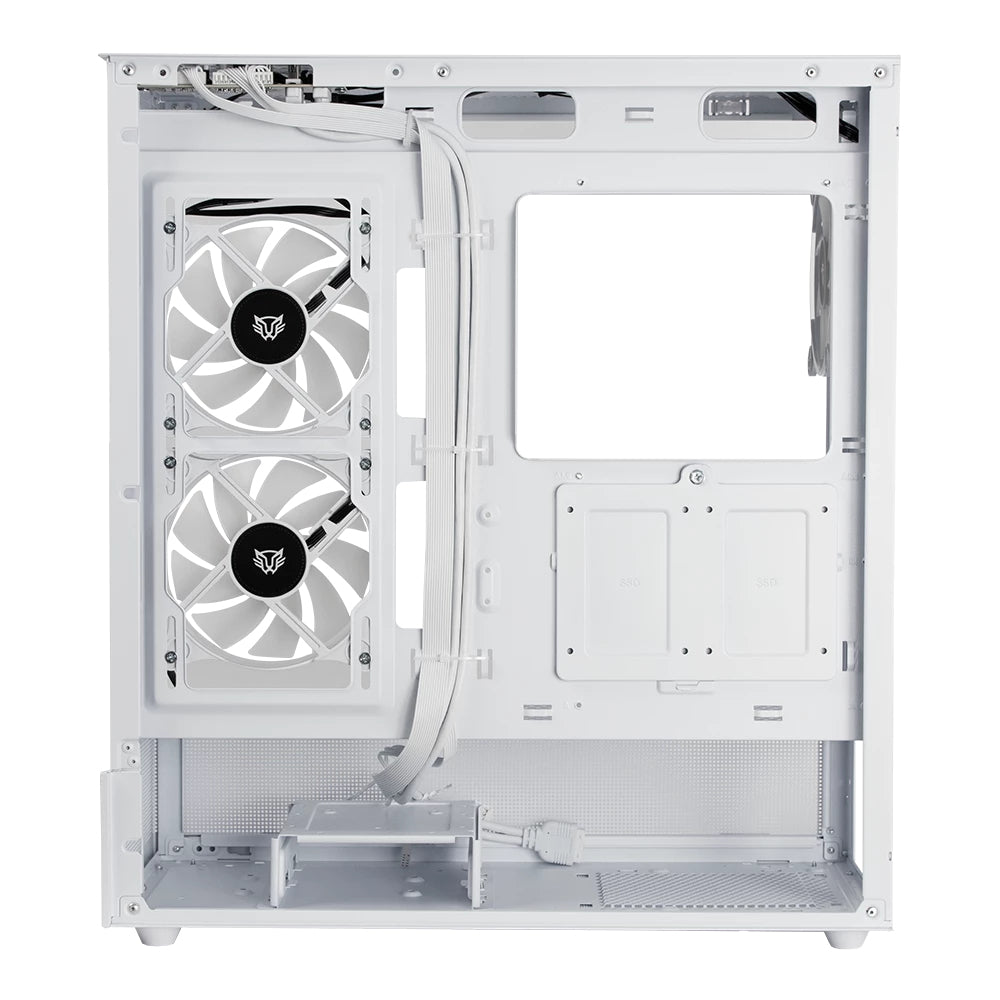 Gabinete Gamer Balam Rush Media Torre Tank Super 9200 TB Max MB ATX USB C 3.1/xUSB 3.0/USB 2.0 ARGB Blanco