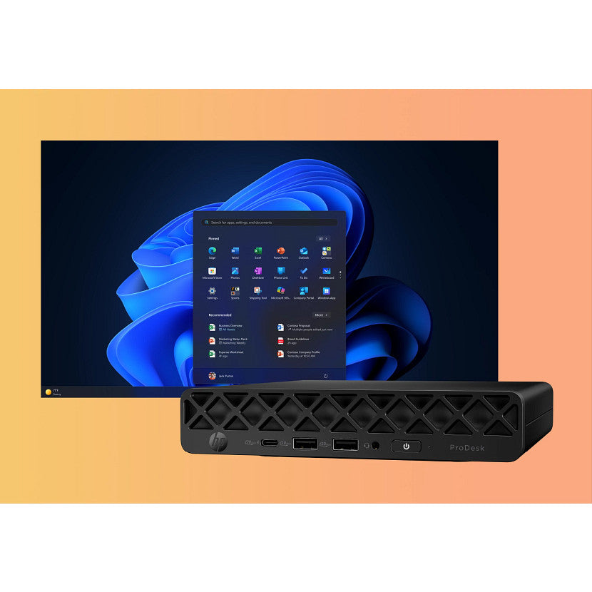Desktop HP Mini ProDesk 4 AIG1i Intel Core Ultra 5 235T 512GB SSD 8GB Windows 11 Pro