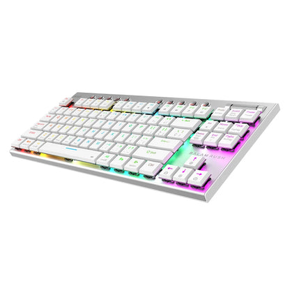 Balam Rush BR-940412 teclado Juego USB + Bluetooth QWERTY Español, Inglés Blanco