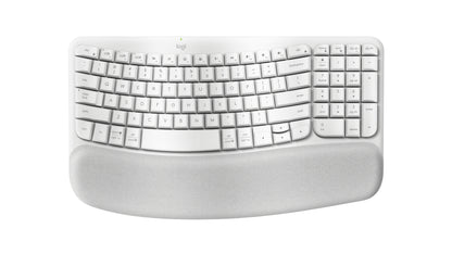 Teclado Inalámbrico Logitech Wave Keys Alcance 10 m Color Blanco