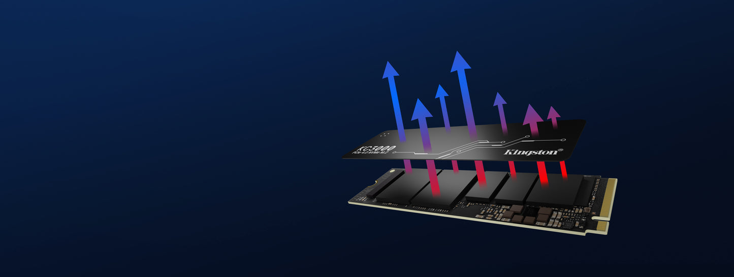 Unidad de Estado Sólido SSD Kingston KC3000 PCIe 4.0 NVMe M.2 SSD 2048GB Color Negro