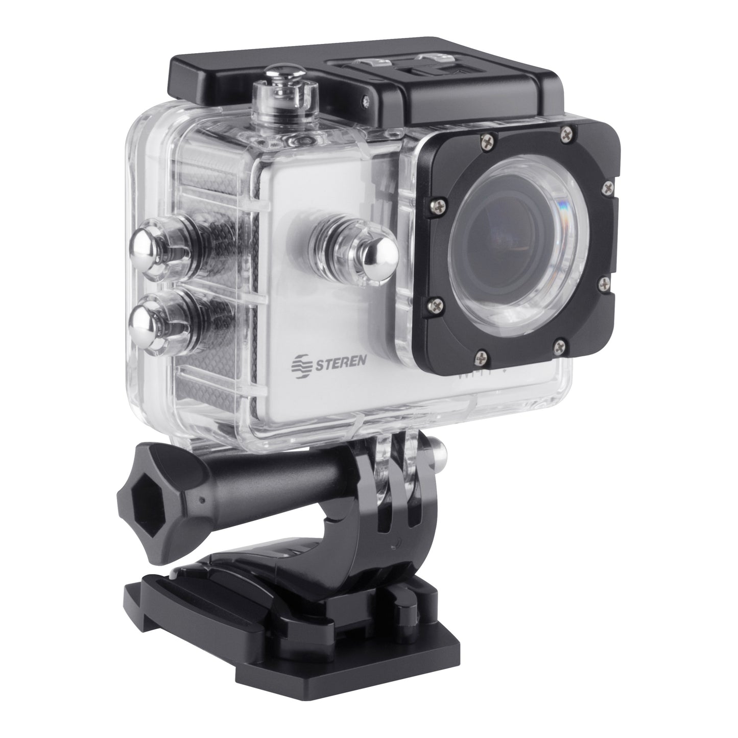 Cámara Deportiva Steren CAM-500 Sumergible 4K Wi-Fi Resolución Hasta 12MP Protección IP67