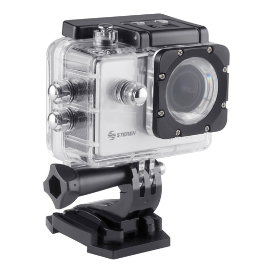 Cámara Deportiva Steren CAM-500 Sumergible 4K Wi-Fi Resolución Hasta 12MP Protección IP67
