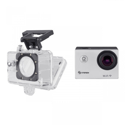 Cámara Deportiva Steren CAM-500 Sumergible 4K Wi-Fi Resolución Hasta 12MP Protección IP67