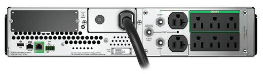 APC SMT2200RM2UC sistema de alimentación ininterrumpida (UPS) Línea interactiva 2.2 kVA 1980 W 8 salidas AC