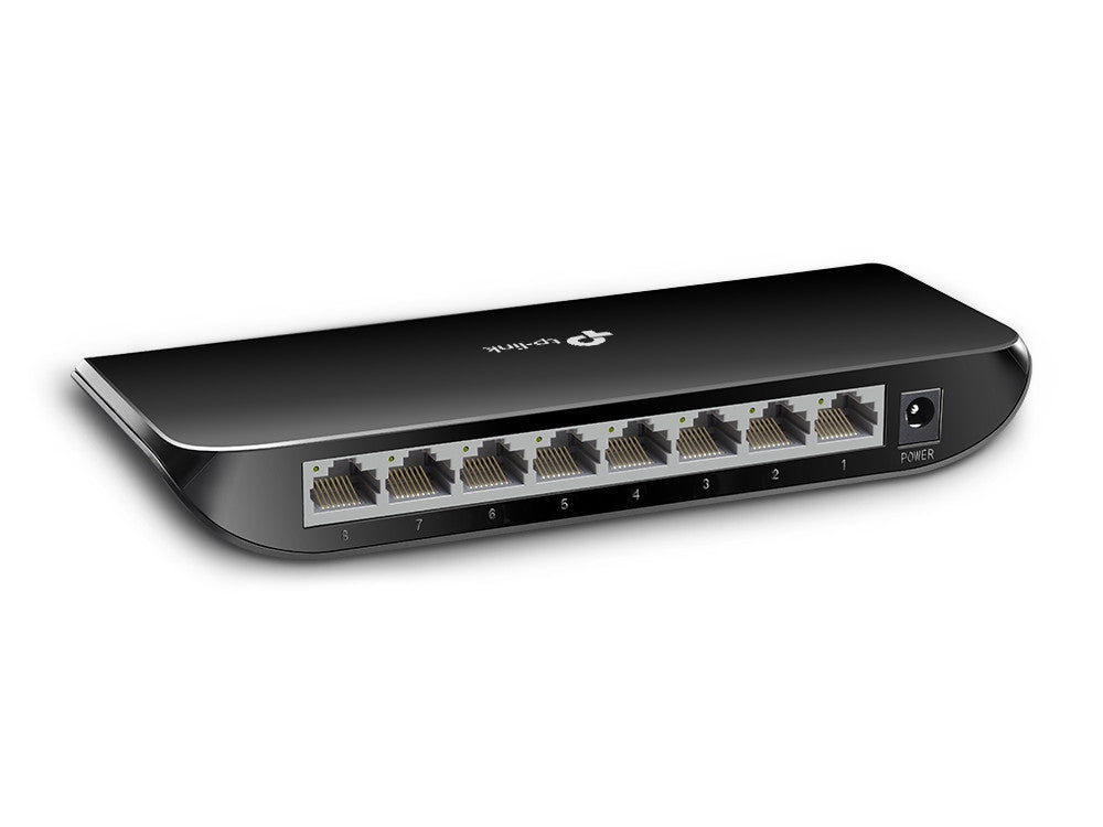 TP-Link TL-SG1008D No administrado Gigabit Ethernet (10/100/1000) Negro
