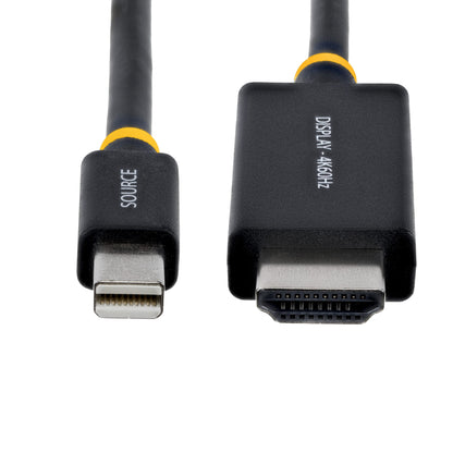 StarTech.com 1M-MDP-HDMI2-4K60 adaptador de cable de vídeo Mini DisplayPort HDMI Tipo A (Estándar) Negro