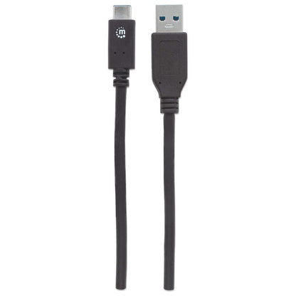 Cable Manhattan USB A-C 3.2 Súper Velocidad 1m Color Negro
