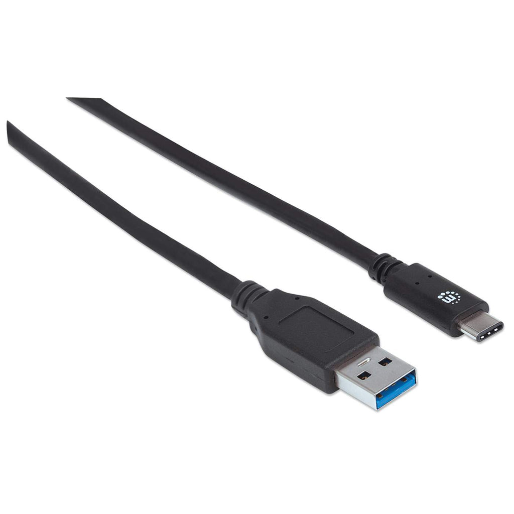 Cable Manhattan USB A-C 3.2 Súper Velocidad 1m Color Negro