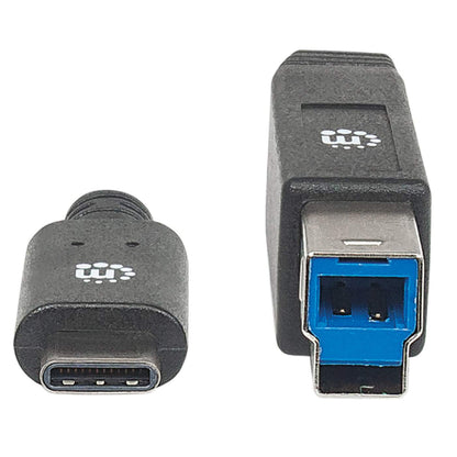 Cable Manhattan Dispositivos USB-C 3.1 Súper Velocidad 2m Color Negro