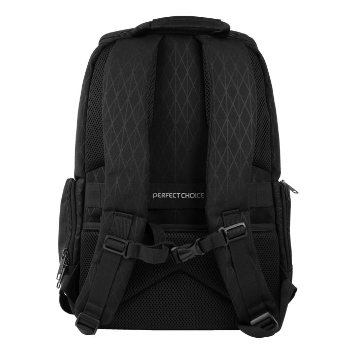 Perfect Choice PC-084259 maletín para laptop 43.2 cm (17") Mochila Negro