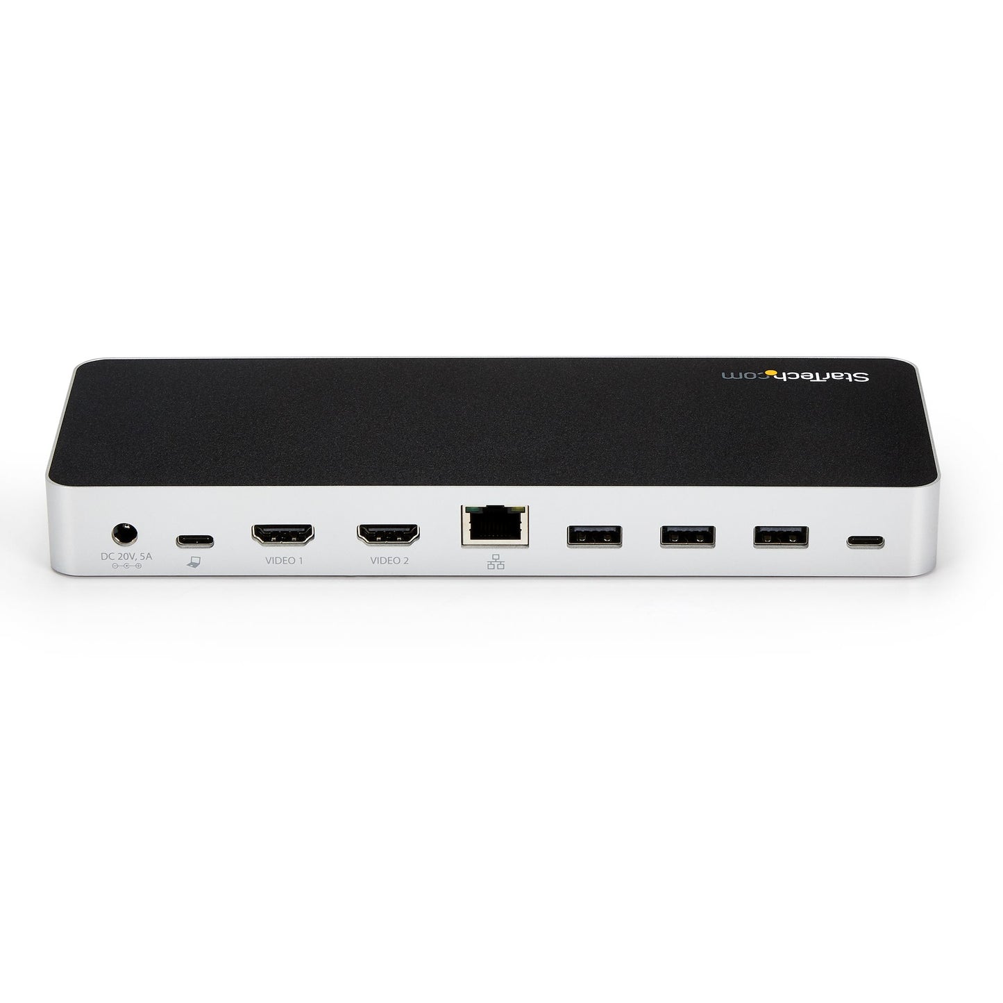 StarTech.com MST30C2HHPD base para laptop o replicador de puertos Alámbrico USB 3.2 Gen 1 (3.1 Gen 1) Type-C Negro, Plata