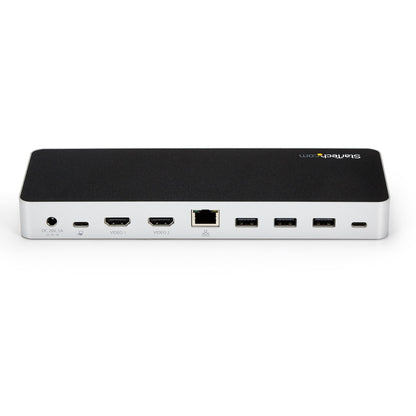 StarTech.com MST30C2HHPD base para laptop o replicador de puertos Alámbrico USB 3.2 Gen 1 (3.1 Gen 1) Type-C Negro, Plata