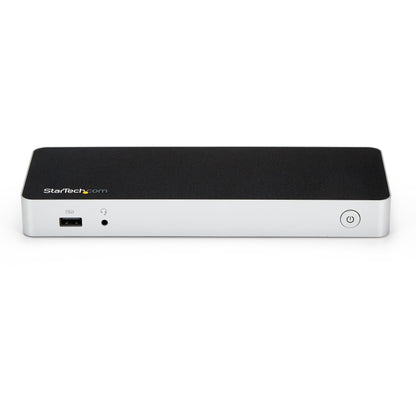StarTech.com MST30C2HHPD base para laptop o replicador de puertos Alámbrico USB 3.2 Gen 1 (3.1 Gen 1) Type-C Negro, Plata