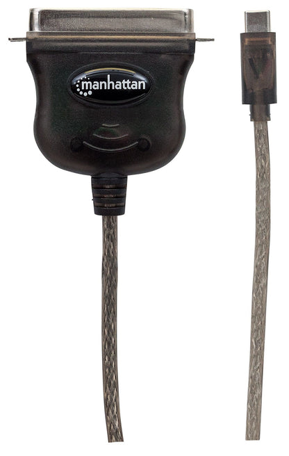 Convertidor Manhattan para Impresora USB-C Full Speed a Paralelo Cen36 1m Color Negro