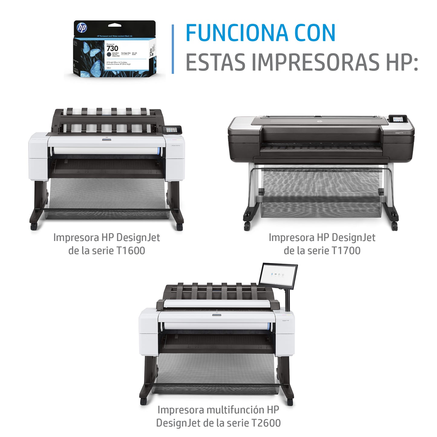 Tinta HP DesignJet 730 300ml Color Negro Fotográfico
