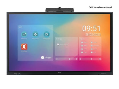 Sharp PN-LC652 monitor para videoconferencia 165.1 cm (65") LCD 3840 x 2160 Pixeles 4K Ultra HD