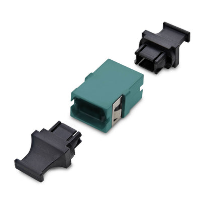 StarTech.com MPOSMAPCAQCOUPLER adaptador de fibra óptica MPO/MTP 1 pieza(s) Color aguamarina, Negro
