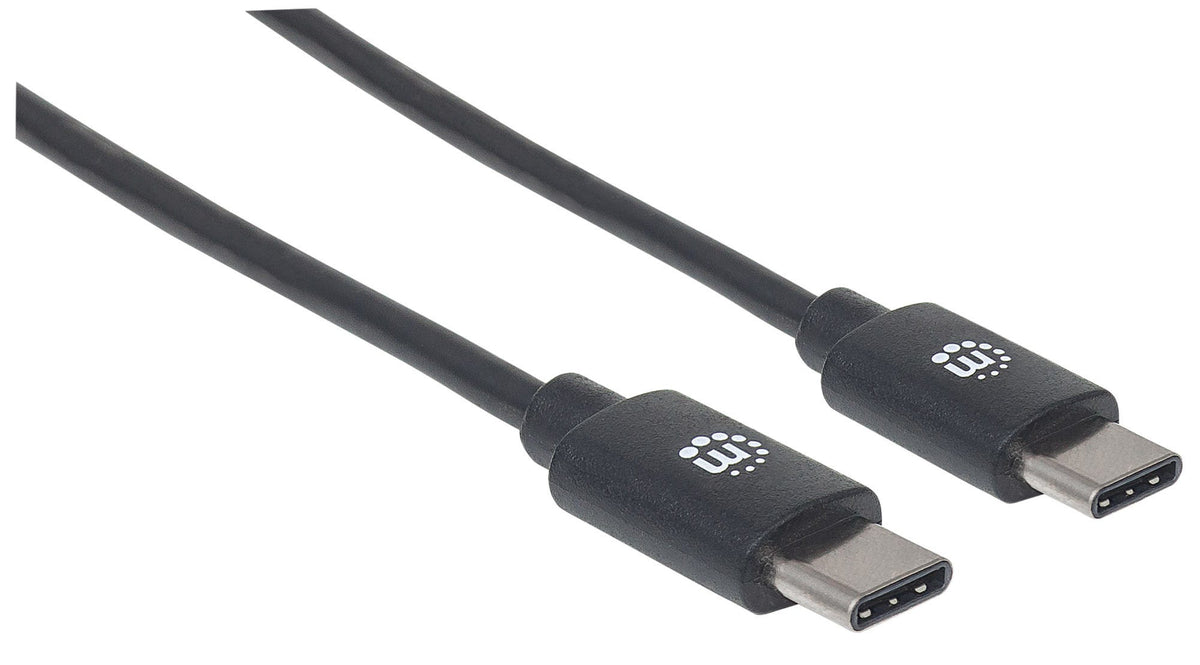 Cable Manhattan USB-C 2.0 Alta Velocidad 2m Color Negro
