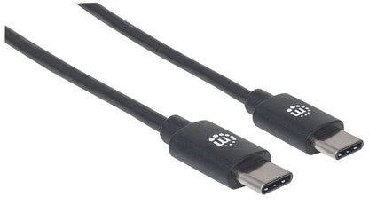 Cable Manhattan USB-C 2.0 Alta Velocidad 2m Color Negro