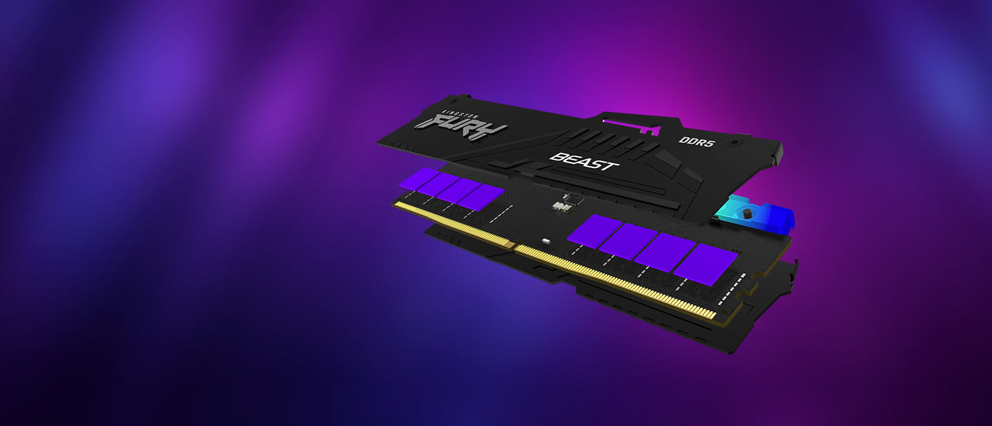 Kingston Technology FURY Beast RGB módulo de memoria 16 GB 1 x 16 GB DDR5 6000 MT/s 288-pin DIMM