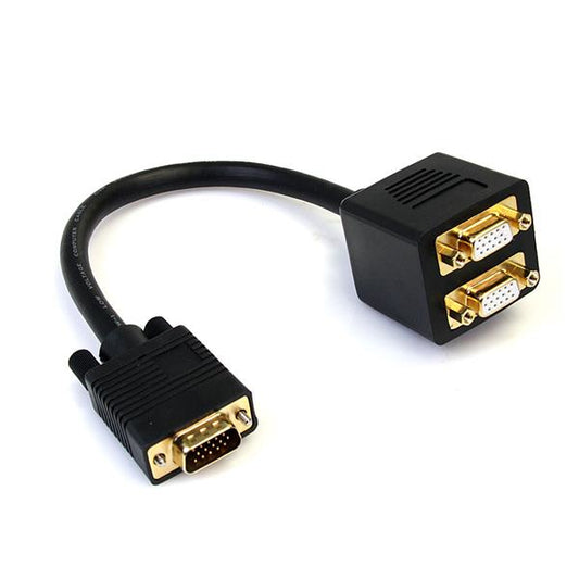 StarTech.com VGASPL1VV cable VGA 0.3 m VGA (D-Sub) 2 x VGA (D-Sub) Negro