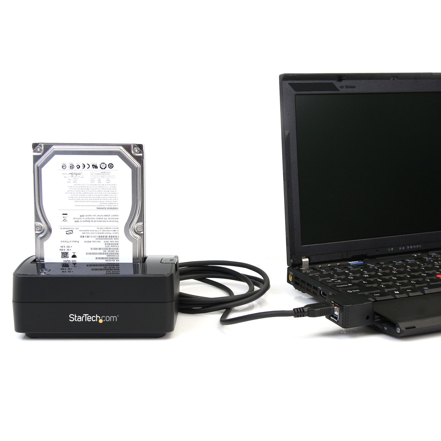 StarTech.com SATDOCKU3S base de conexión para disco duro USB 3.2 Gen 1 (3.1 Gen 1) Type-B Negro