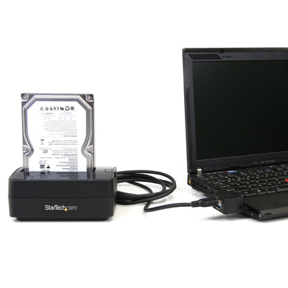 StarTech.com SATDOCKU3S base de conexión para disco duro USB 3.2 Gen 1 (3.1 Gen 1) Type-B Negro
