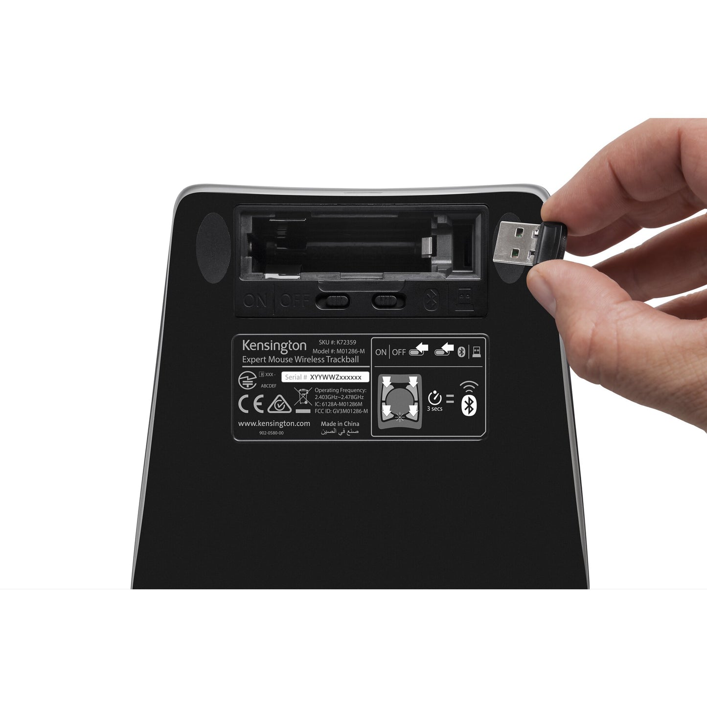 Kensington K72359WW ratón Ambidiestro RF inalámbrico + bluetooth Óptico 400 DPI