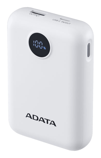 Power Bank Adata 10000mAh Digital PC10022 Blanco