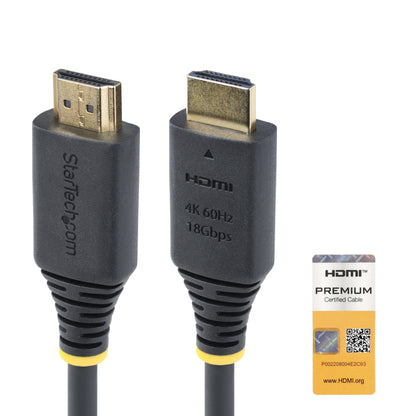 StarTech.com HDMI2-CABLE-4K60-50C cable HDMI 0.5 m HDMI Tipo A (Estándar) Negro