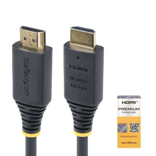 StarTech.com HDMI2-CABLE-4K60-50C cable HDMI 0.5 m HDMI Tipo A (Estándar) Negro