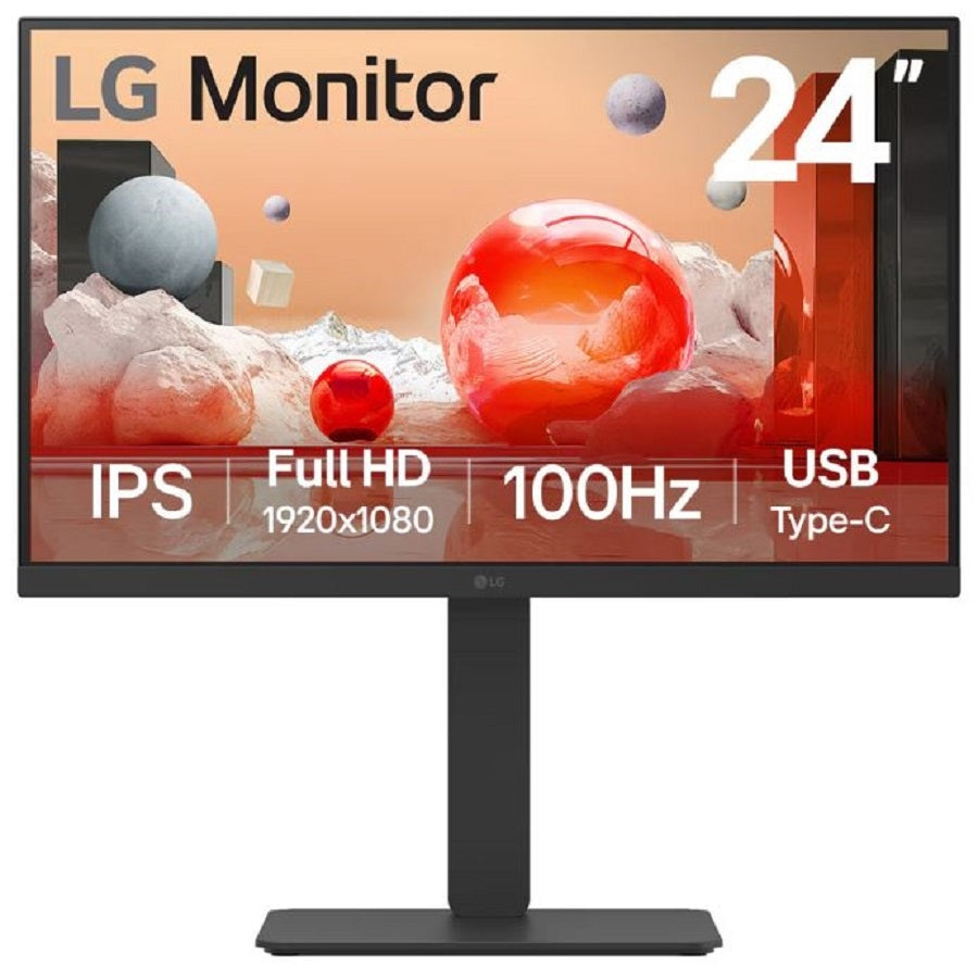 LG 24BA750-B monitor de computadora 60.5 cm (23.8") 1920 x 1080 Pixeles Full HD LCD Mesa Negro
