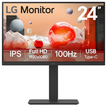 LG 24BA750-B monitor de computadora 60.5 cm (23.8") 1920 x 1080 Pixeles Full HD LCD Mesa Negro