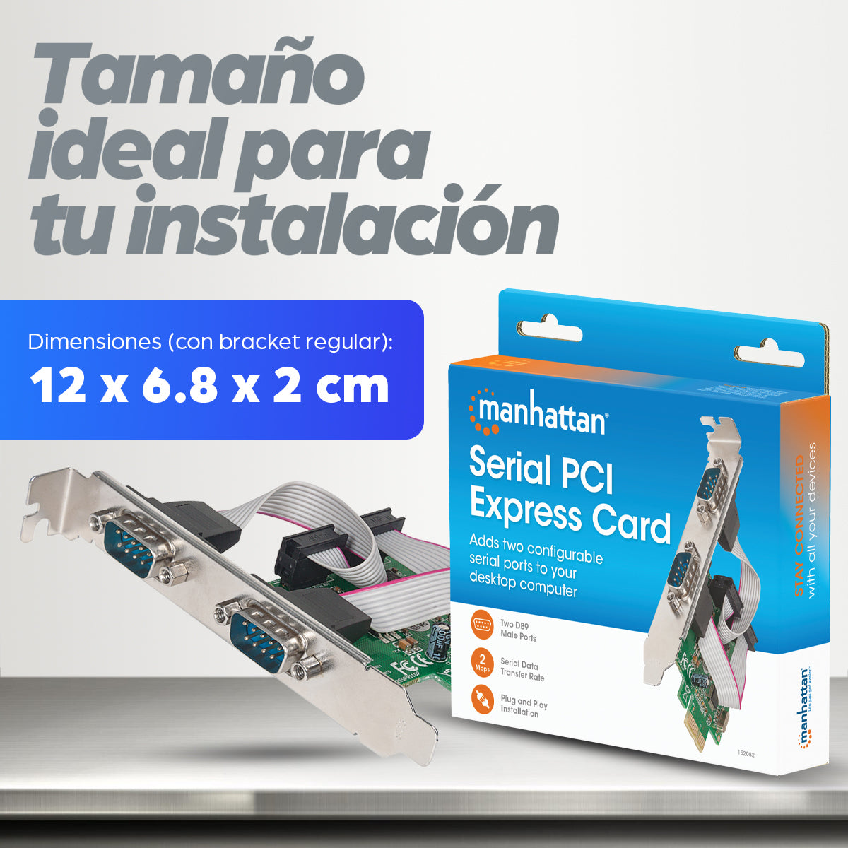 Manhattan 152082 tarjeta o adaptador de interfaz Interno De serie