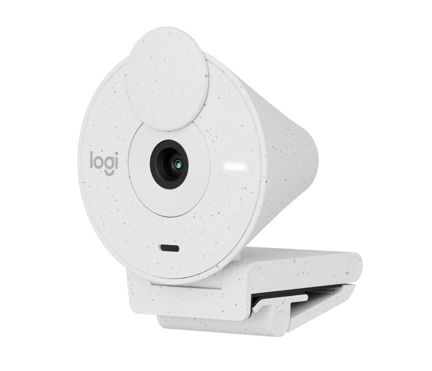 Cámara Web Logitech Brio 300 1080p USB-C con Corrección Iluminación Automática Micrófono Color Blanco Crudo