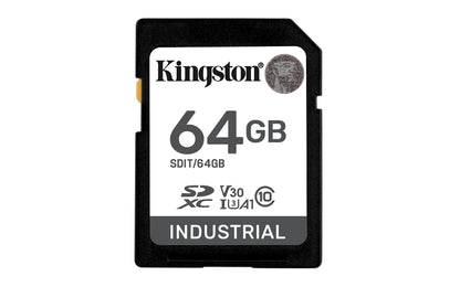 Memoria SD Kingston Flash Industrial SD 64GB SDHC UHS-I Clase 10