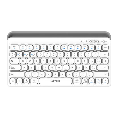 Teclado Acteck Inspire Trek TI737 65% Inalámbrico RF Inalámbrico Bluetooth Blanco Español