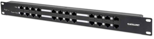 Patch Panel Intellinet de 12 Puertos con Paso de Energía Passive PoE