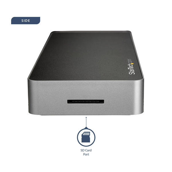 StarTech.com DK30CHDDPPD base para laptop o replicador de puertos Alámbrico USB 3.2 Gen 1 (3.1 Gen 1) Type-C Negro, Plata