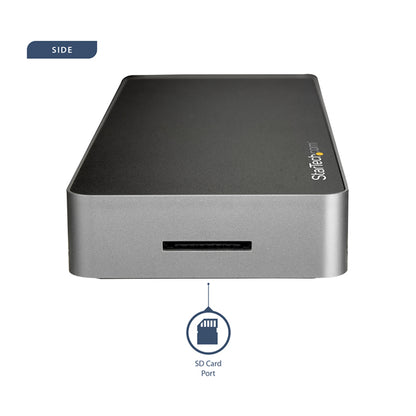 StarTech.com DK30CHDDPPD base para laptop o replicador de puertos Alámbrico USB 3.2 Gen 1 (3.1 Gen 1) Type-C Negro, Plata
