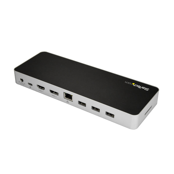 StarTech.com DK30CHDDPPD base para laptop o replicador de puertos Alámbrico USB 3.2 Gen 1 (3.1 Gen 1) Type-C Negro, Plata