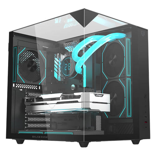 Gabinete Gamer Balam Rush Media Torre Tank Majestic 6600 Legend Negro